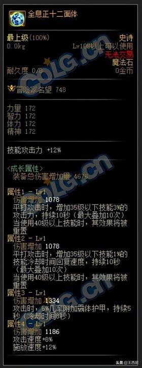 DNF110级装备搭配指南，聚焦特定技能强化-图7